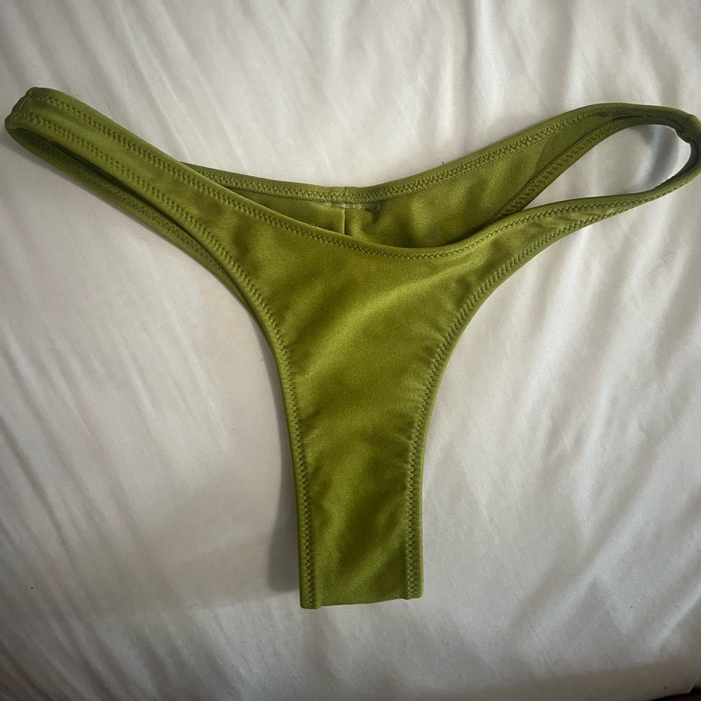 White Fox Green Bikini Bottom
